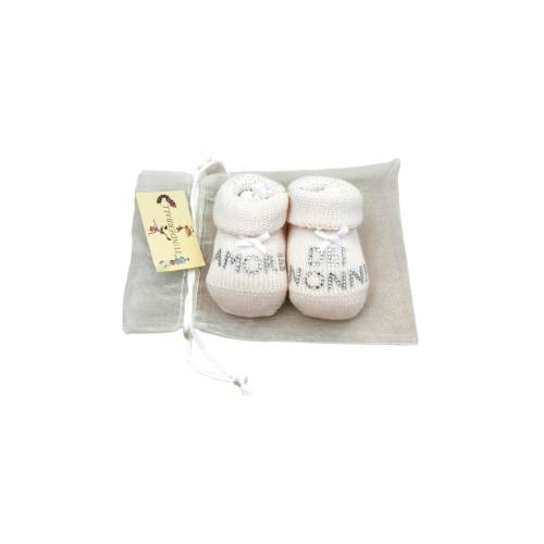 Scarpina neonato "Amore dei nonni" 0/3 mesi -  2