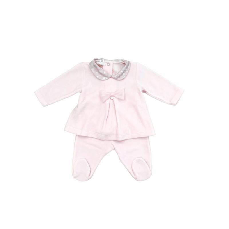 Capa de chenille rosa para recém-nascido 1 mês Ninnaoh - 