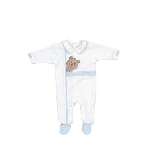 Fato de dormir em chenille para bebé recém-nascido Minù 1 mês -  2