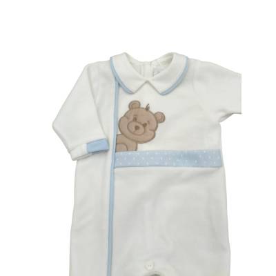 Tutina neonato ciniglia Minù 1 mese - 