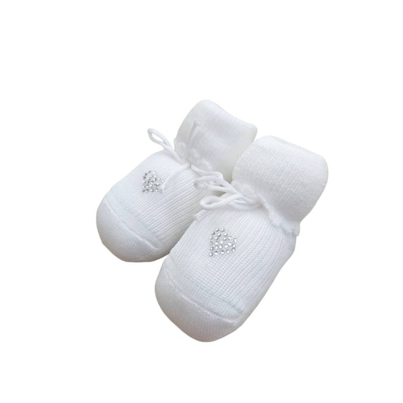 Scarpina neonata in cotone - 