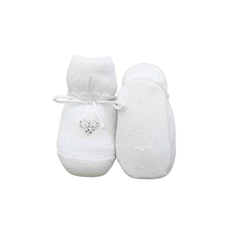 Scarpina neonata in cotone - 