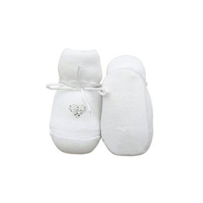 Scarpina neonata in cotone - 