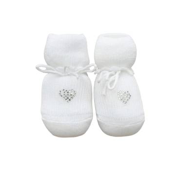 Scarpina neonata in cotone - 
