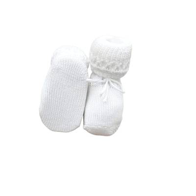 Chausson en coton blanc pour bébé - 