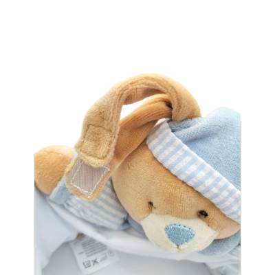 Panier brodable plastifié avec ours en peluche - 