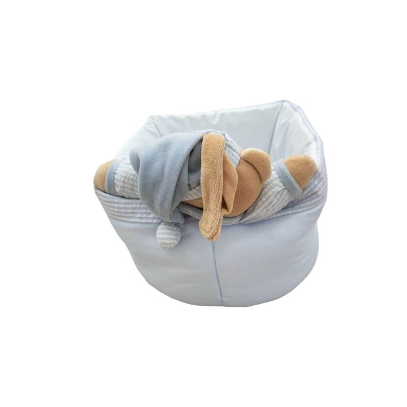 Panier brodable plastifié avec ours en peluche - 