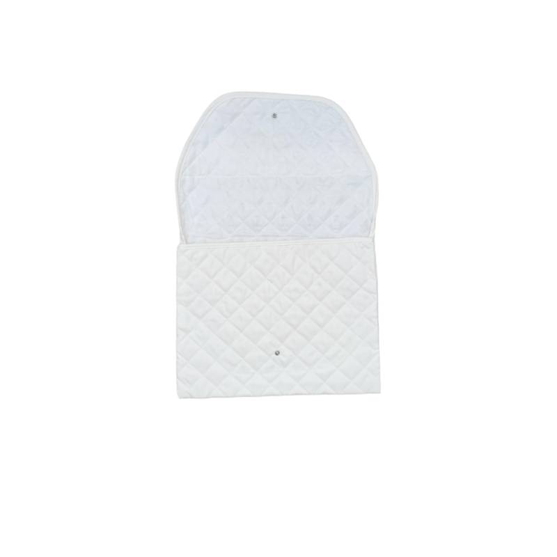 Wickeltasche creme mit Kreuzstich bestickbar Aida Canvas - 