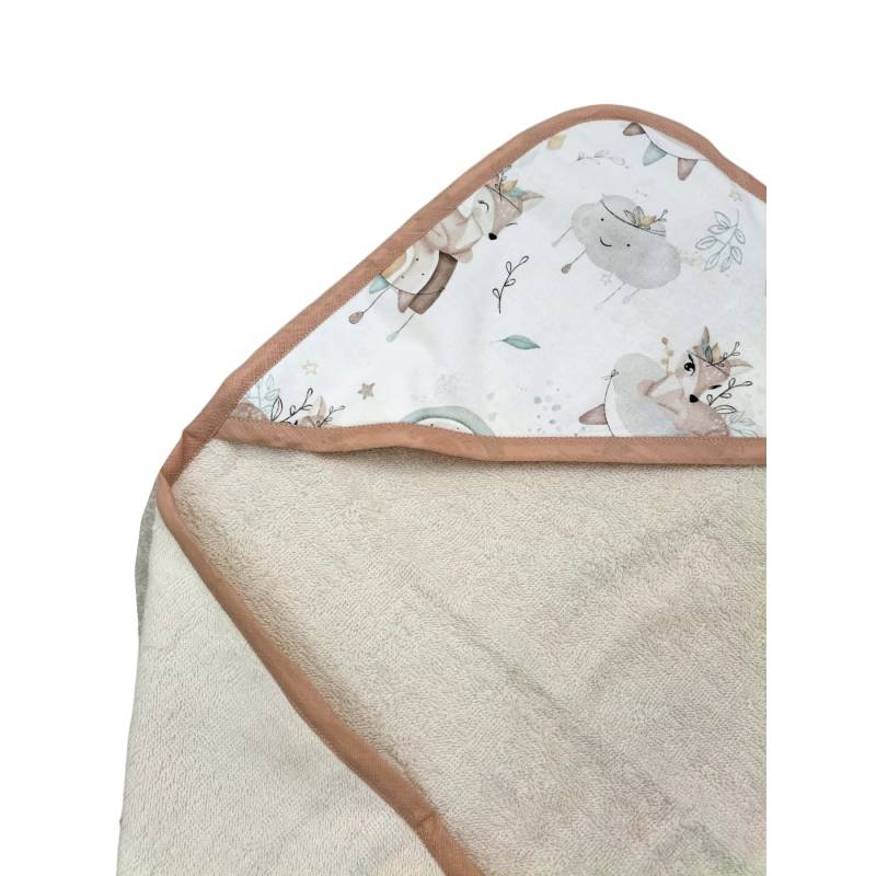 Unisex-Baby-Bademantel aus Baumwollfrottee - 