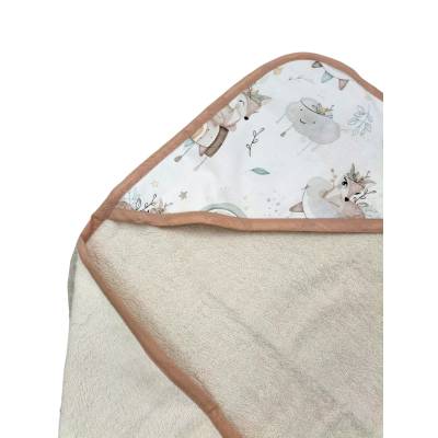 Albornoz unisex de rizo de algodón para bebé - 