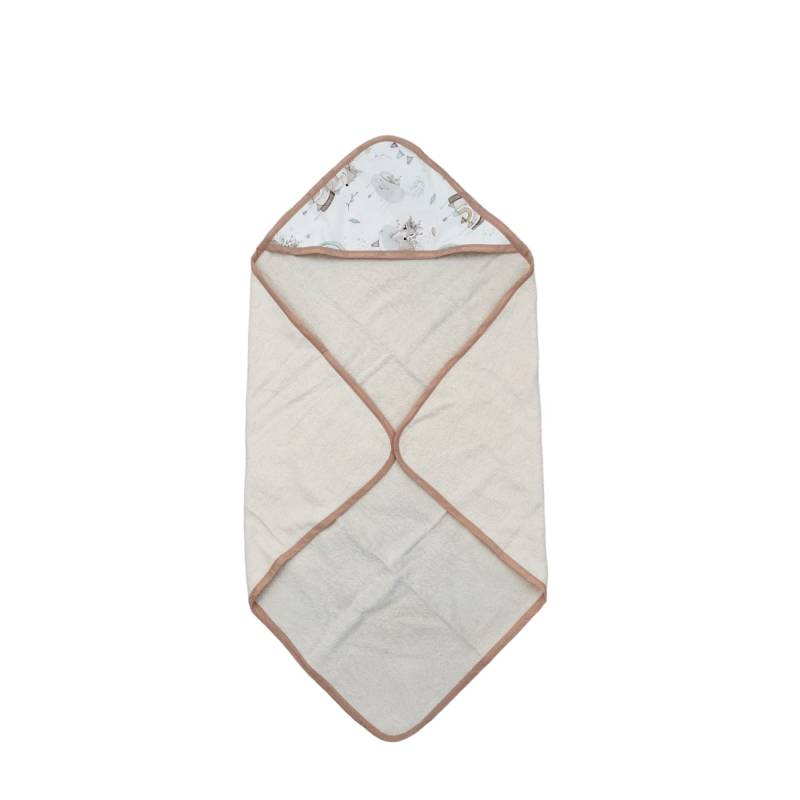 Unisex-Baby-Bademantel aus Baumwollfrottee - 