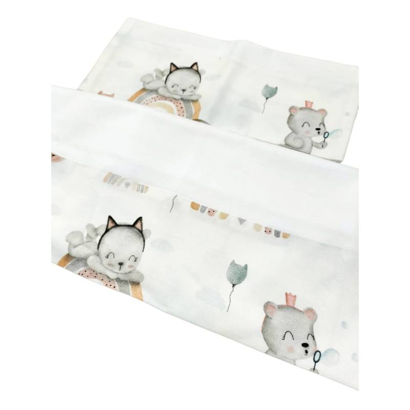 Unisex cotton baby sheet - 