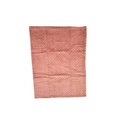 Couverture pour bébé en minky, marsala et coton à motifs neutres - 