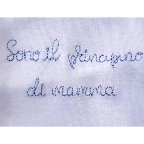 Body neonato tripac in cotone 100% color bianco con ricamo celeste -  2