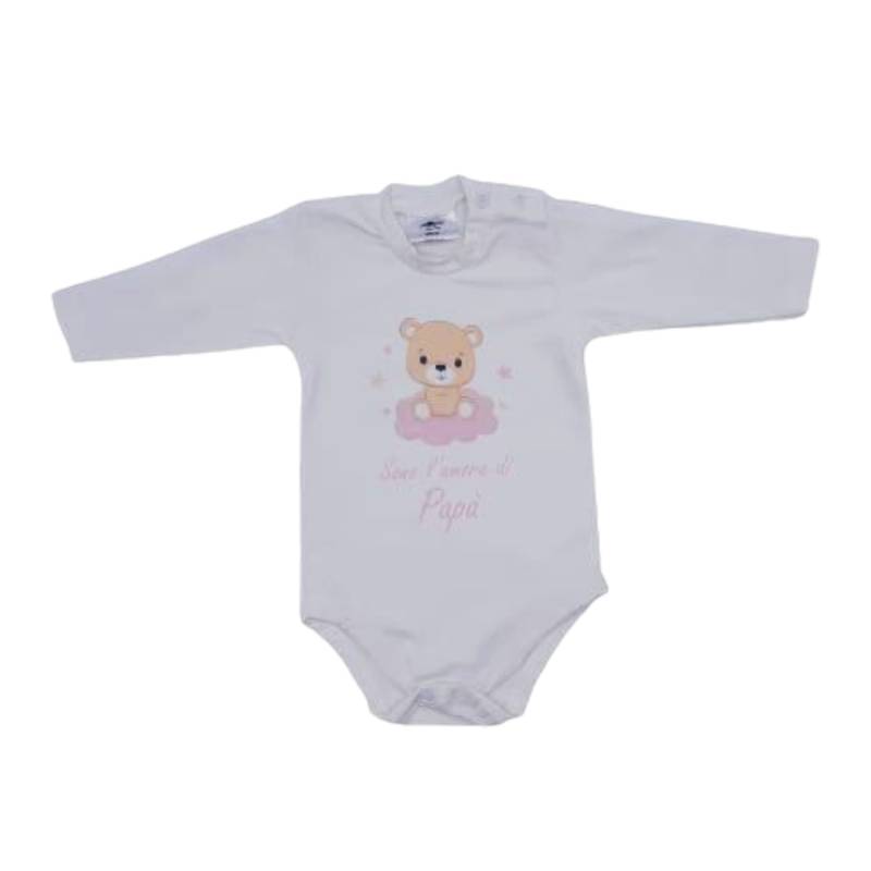 Warm printed cotton baby bodysuit 0-3-6 months - 