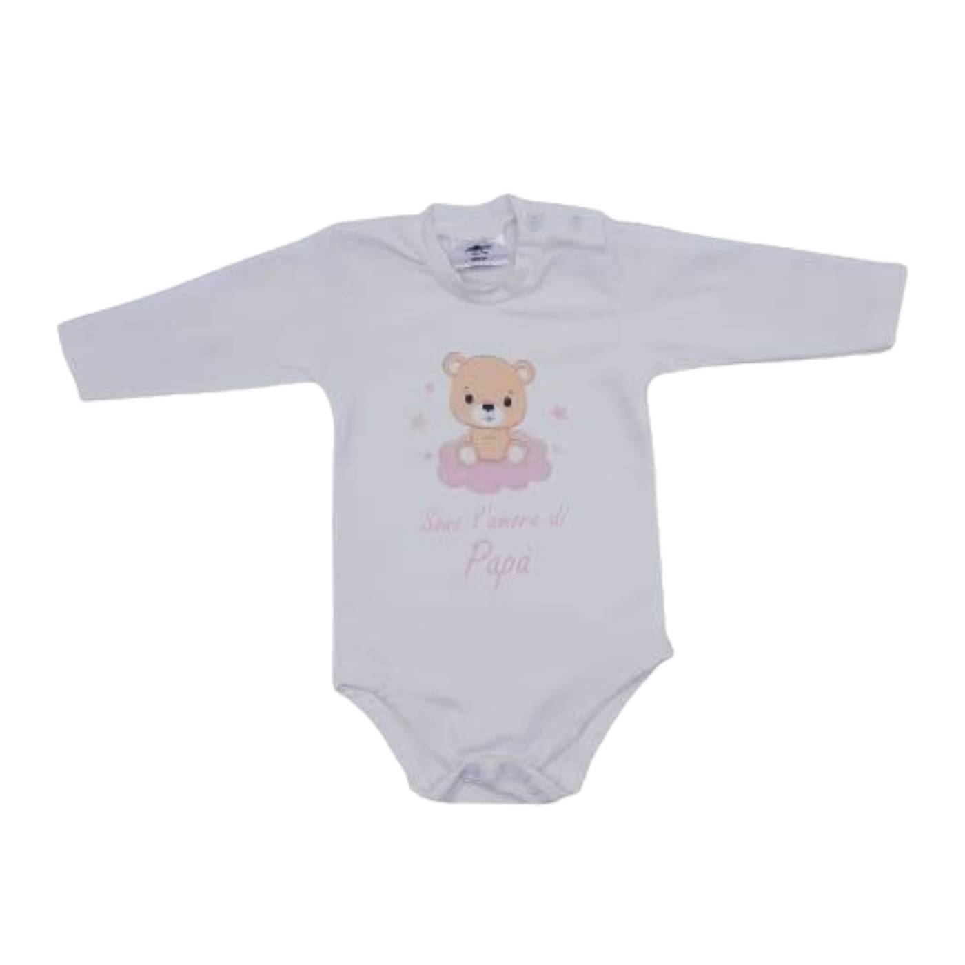 Body neonata in caldo cotone stampato sono l'amore di mamma e papà 0-3-6  mesi
