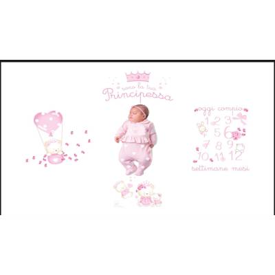 Baby girl birthday cover - 
