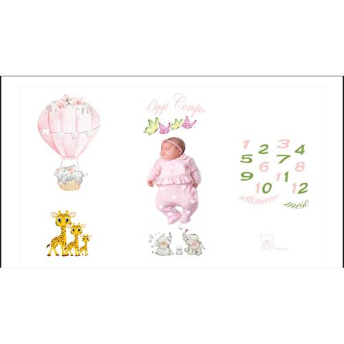 Couverture pour l'anniversaire d'une petite fille -  2