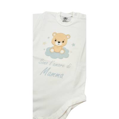 Body neonato 0-3-6 mesi in caldo cotone - 