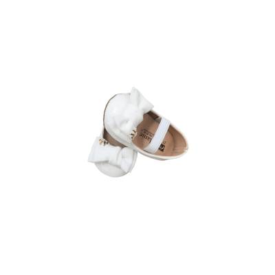Elegant white patent leather newborn - 