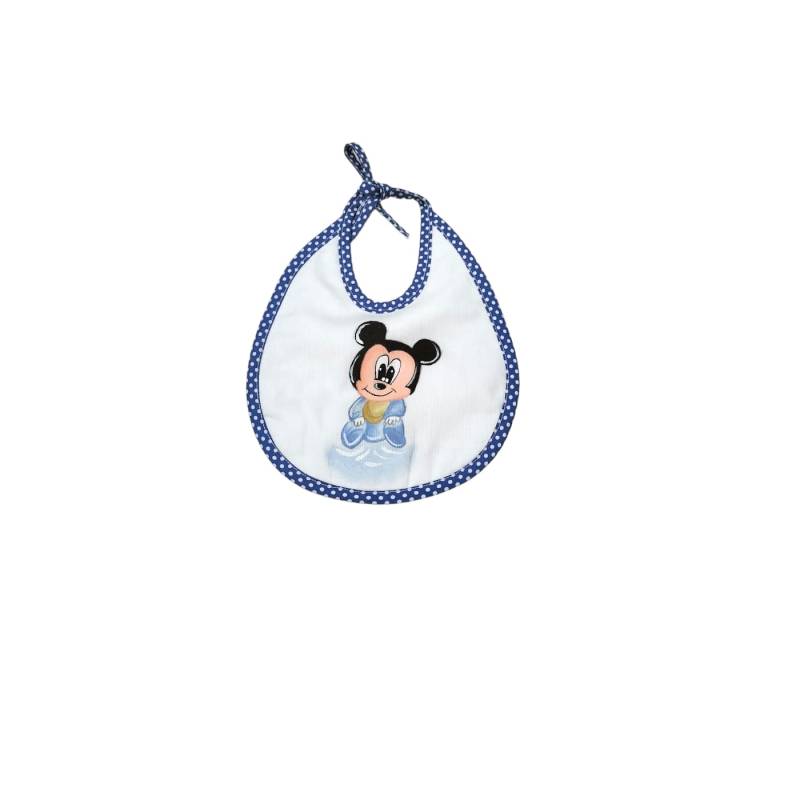 Hand-painted baby bib Mickey Mouse - 