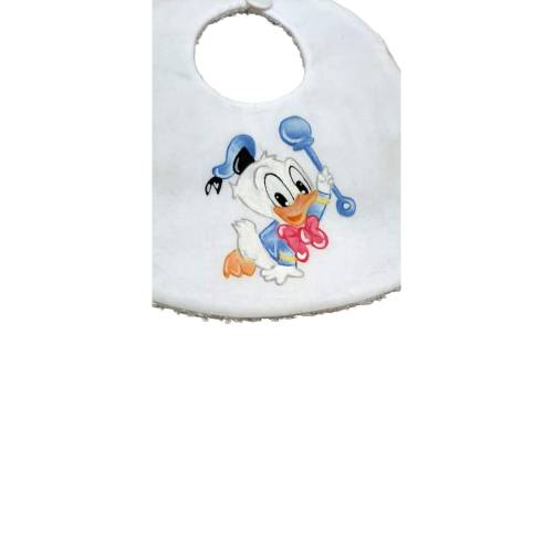 Bavette bébé canard en peinture -  2