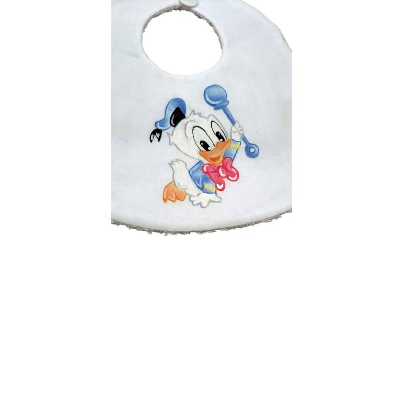 Babete de pato recém-nascido em pintura - 