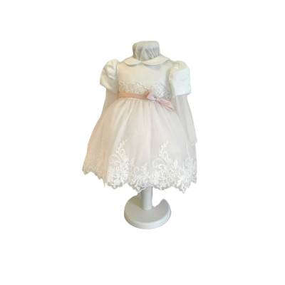 Elegant christening dress Minù with band - 