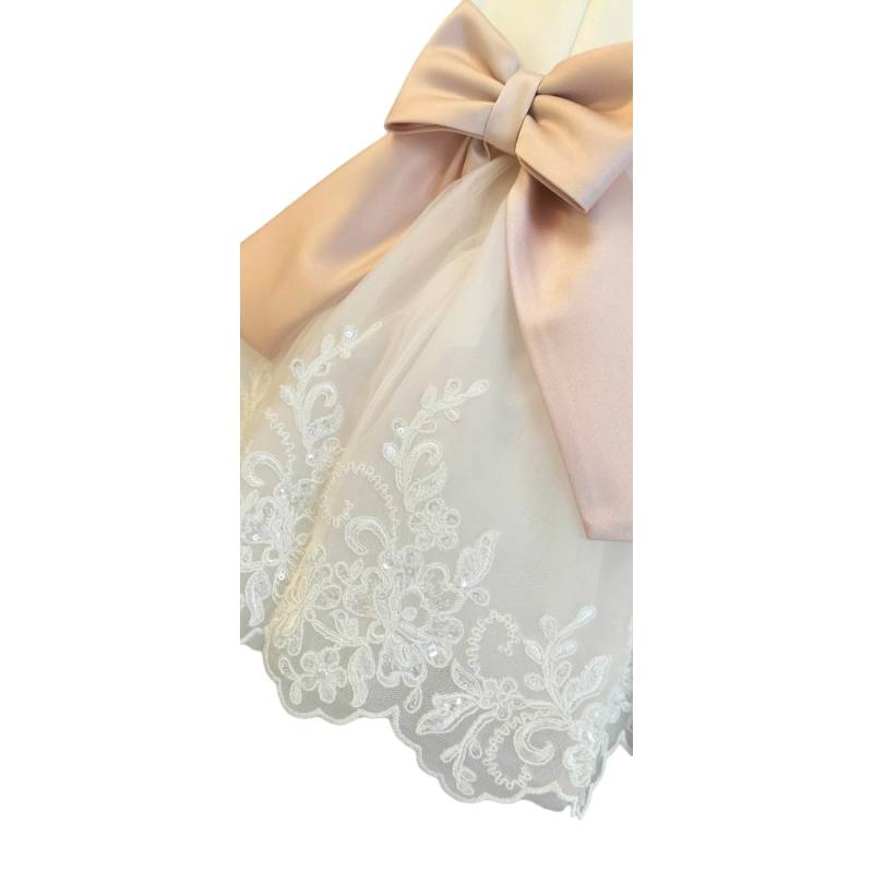 Vestido de batizado elegante Minù com banda - 