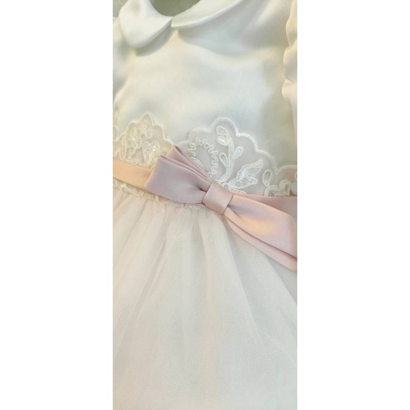 Abito elegante da battesimo Minù con fascetta - 