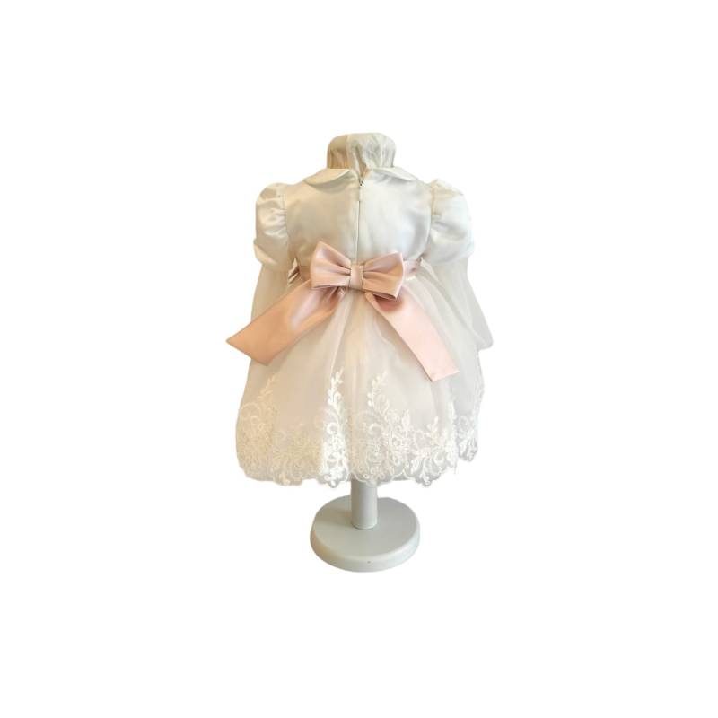Elegant christening dress Minù with band - 