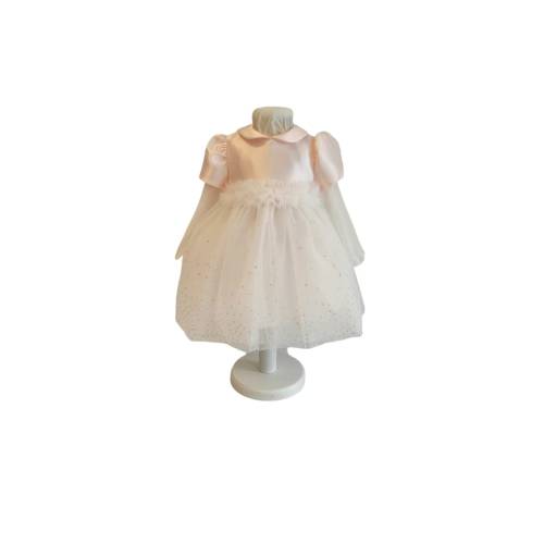 Pamina Camila - robe de baptême bébé fille en taille 6-18 mois/ivoire