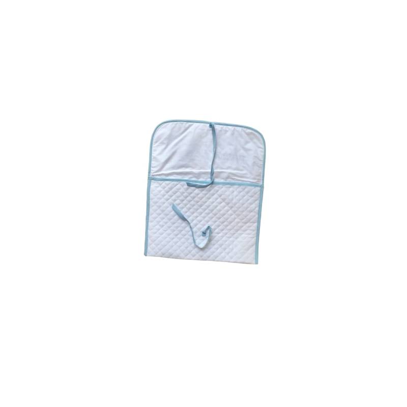 Bolso cambiador personalizado blanco y azul claro - 