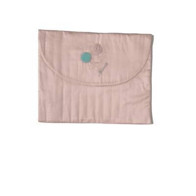 Busta cambio neonata Ninnaoh rosa in cotone - 