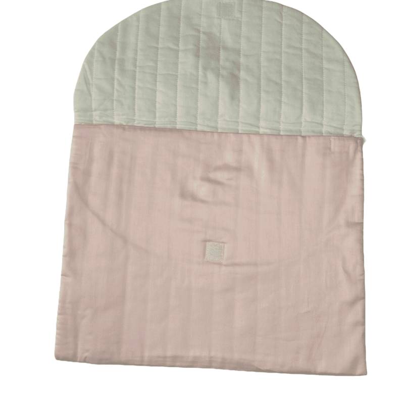 Busta cambio neonata Ninnaoh rosa in cotone - 