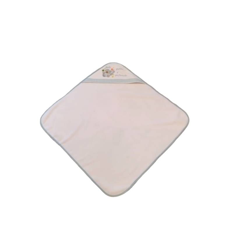 Albornoces y toallas para recién nacidos - Albornoz triangular de rizo de algodón para bebé - Vendita Abbigliamento Neon