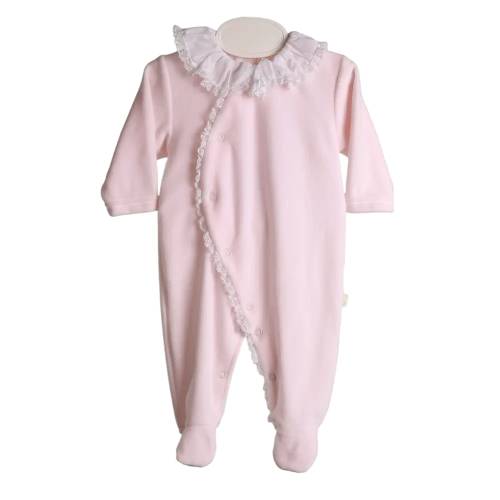 Combinaison élégante bébé rose chenille Bébé gi 1 mois - 