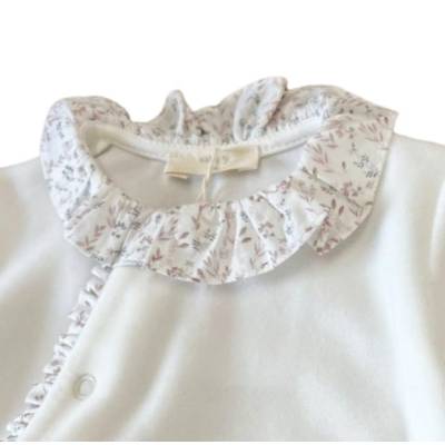 Neugeborenes Baby Schlafanzug mit Lätzchen Baby gi 1 Monat in Chenille - 