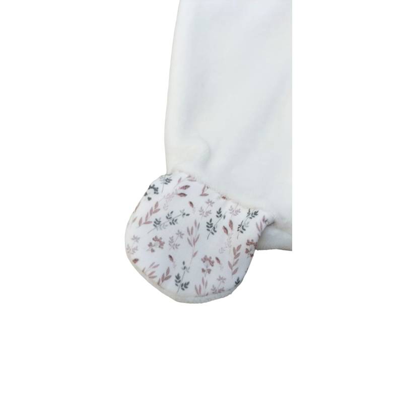 Grenouillère bébé avec bavoir Baby gi 1 mois en chenille - 