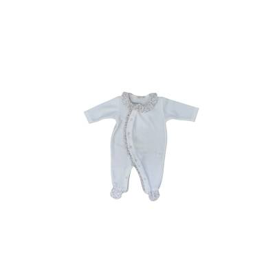 Grenouillère bébé avec bavoir Baby gi 1 mois en chenille - 