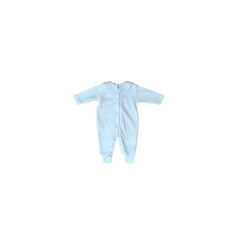 Newborn baby sleepsuit in light blue chenille Baby gi size 1 month - 