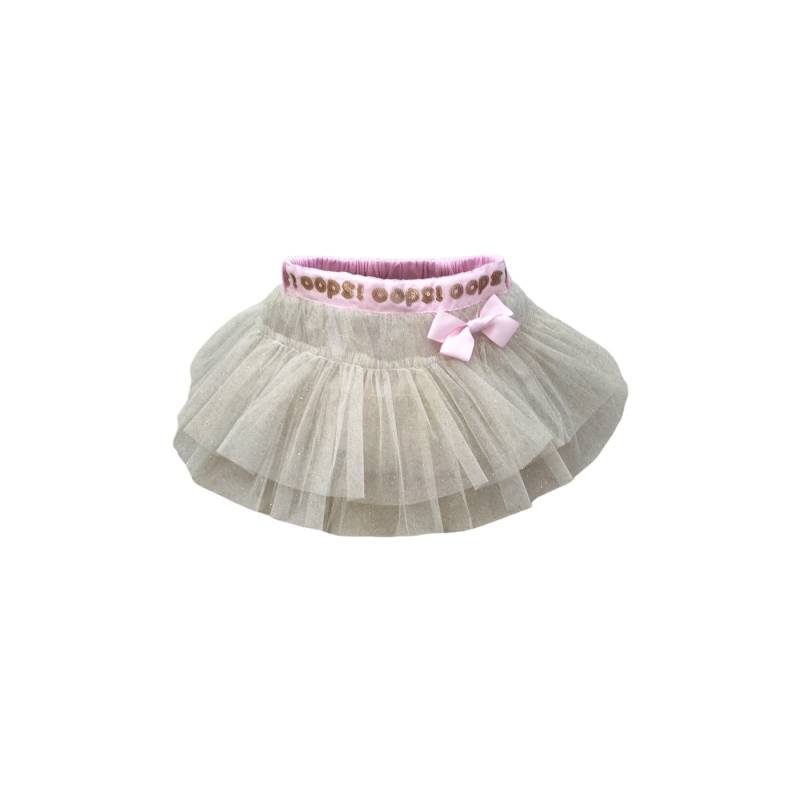 Fato de menina com camisola e saia de tule brilhante roupa 12/18/24 meses - 