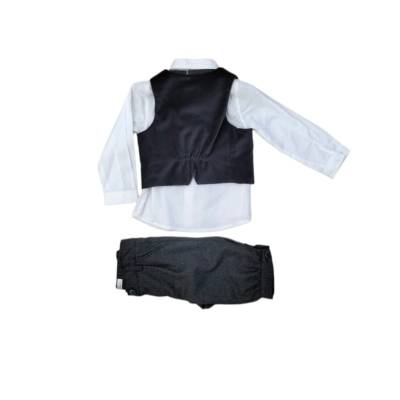 Elegant baby outfit Barcellino with velvet waistcoat 12 months - 