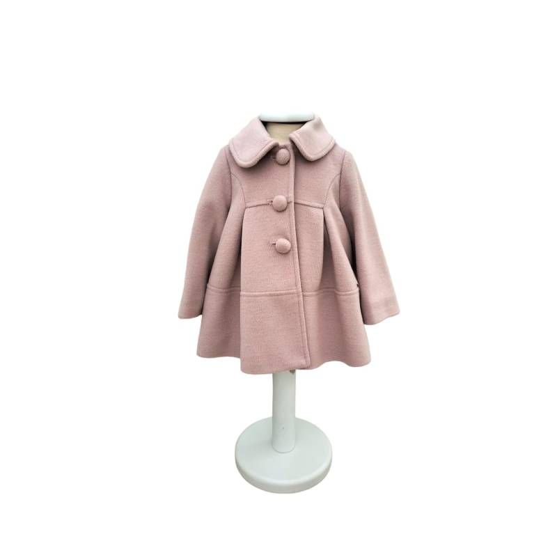 Elegante abrigo para recién nacido talla 6 meses rosa Minù - 