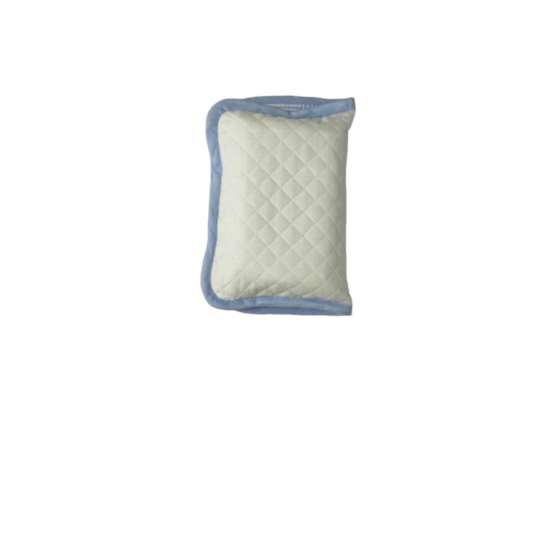 Toallero y pañalero celeste y blanco - 