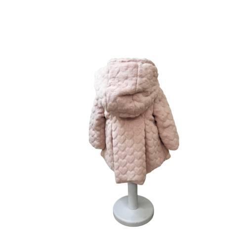 Elegant baby pink faux fur coat 6 months -  2