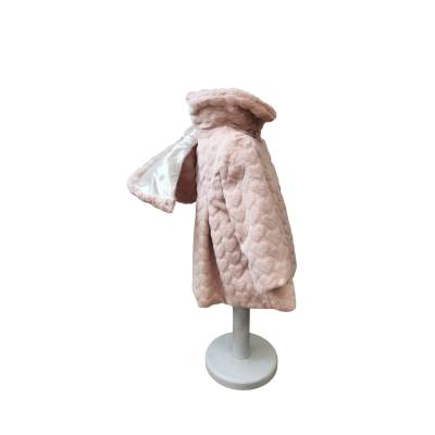 Eleganter Baby rosa Kunstpelzmantel 6 Monate - 