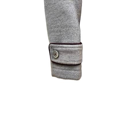 Girl's elegant outerwear coat size 6 months Minù grey with fur - 