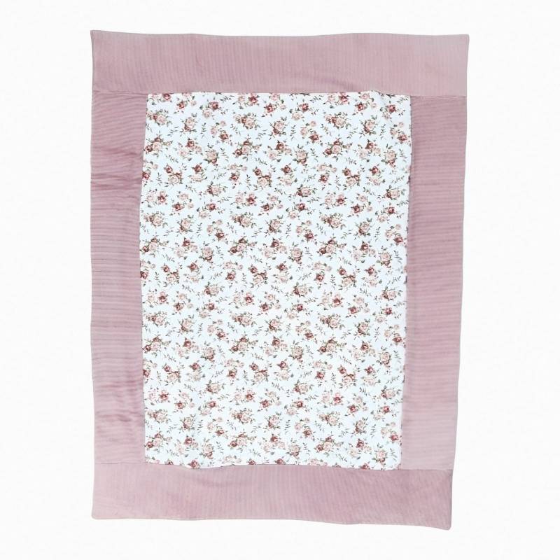 Corredino neonata Teto&Ttta in ciniglia panna e rosa con clinico misura 1 mese - 