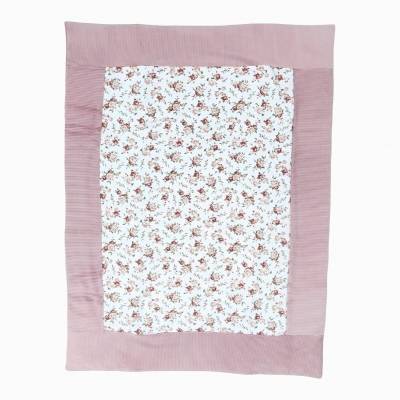 Fato de recém-nascido Teto&Ttta em chenille creme e cor-de-rosa com clínica tamanho 1 mês - 